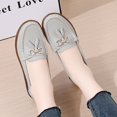 thumbnail image 3 of Women's Casual Loafers Slip On Leather Shoes Lightweight Casual Walking Shoes Female Moccasins Classic Penny Loafer Flats Boat Shoes, 3 of 9