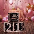 thumbnail image 6 of Cheinxy Sweet 21st Birthday Party Decorations Boxes With Birthday Banner for Girls- 4PCS Rose Gold Happy 21st Birthday Balloons Boxes,21 Year Old Party Supplies for Girls, 6 of 6