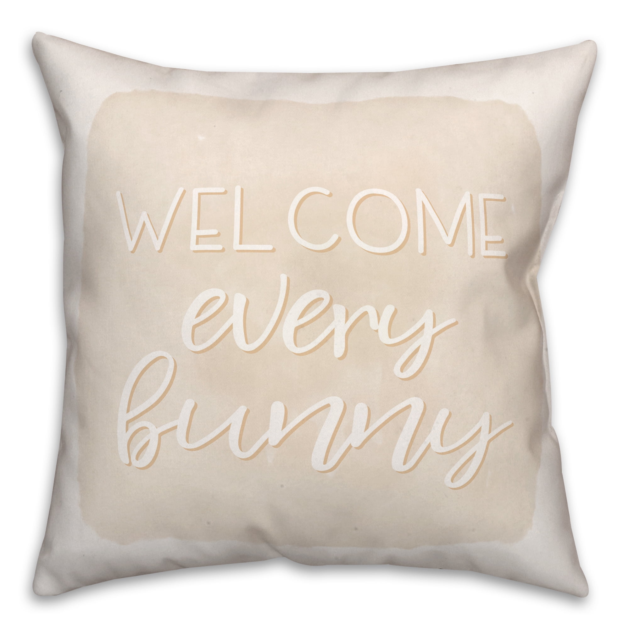Creative Products Welcome Every Bunny 18 x 18 Indoor / Outdoor Pillow
