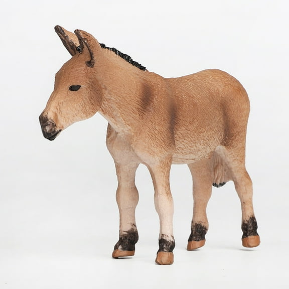 Milisten Donkey Statue Toy Model Simple Style Plastic 1Pack