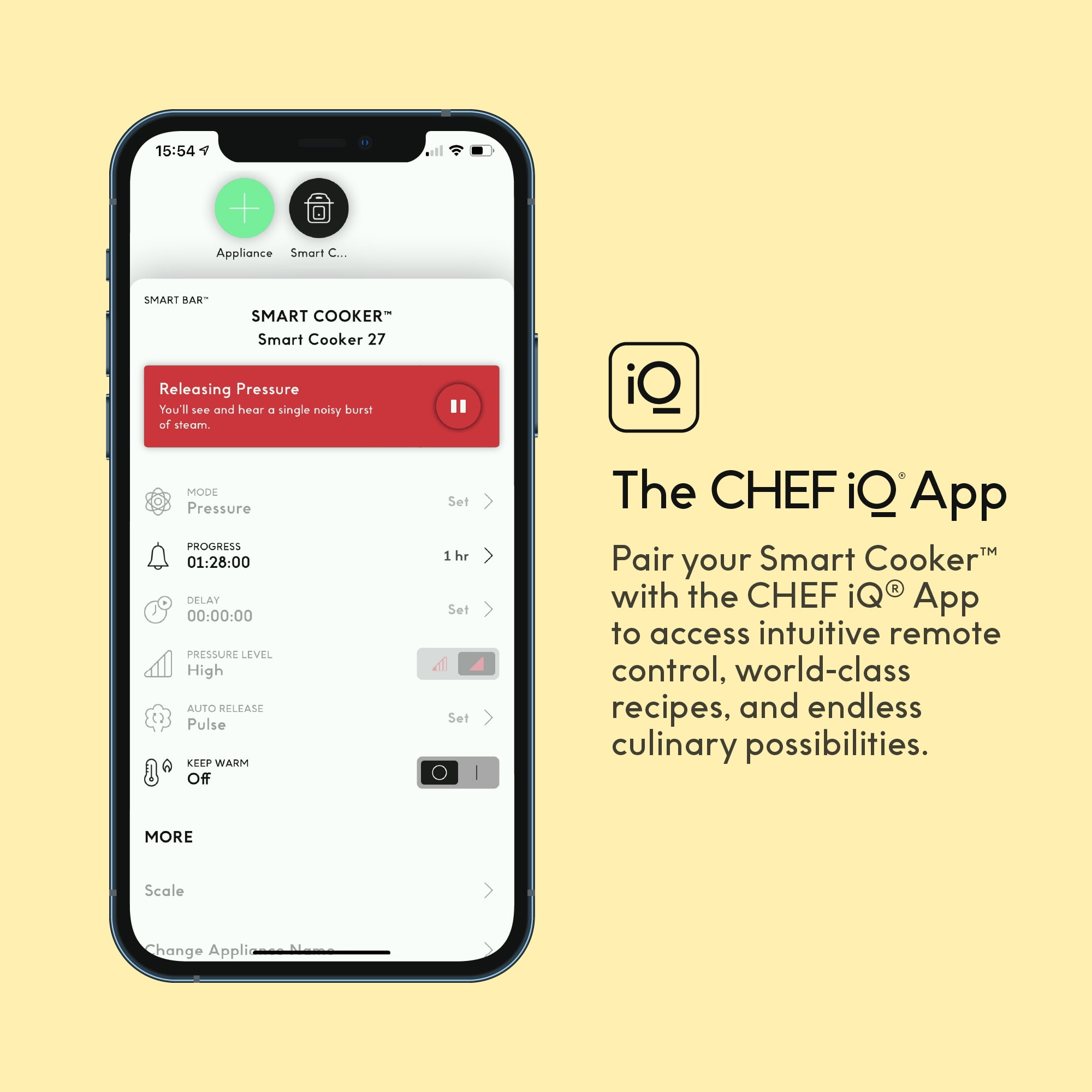 CHEF iQ Smart Cooker - The World's Smartest Pressure Cooker w. WiFi