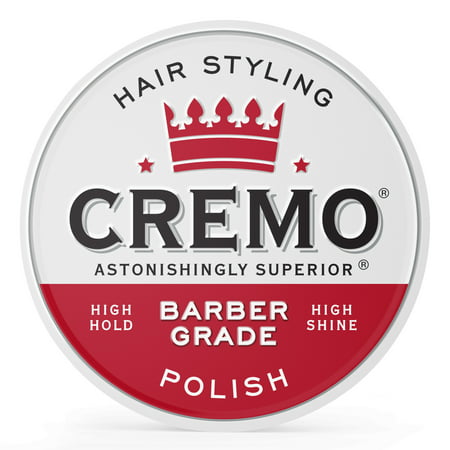 Cremo Barber Grade Hair Styling Pomade, Polish, (Best Pomade For Thin Hair Men)