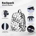 thumbnail image 4 of Goofa Hand Drawn Snake Printed Backpack,Laptop Backpack,Durable Anti-Theft Travel Work Backpack,Water-resistant Backpack, 4 of 9