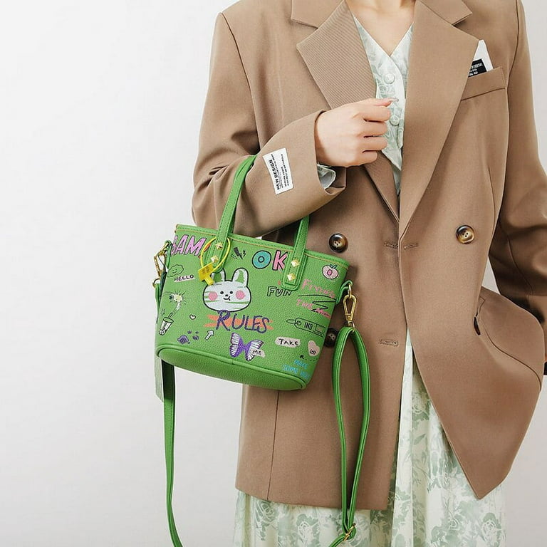 2023 Luxury Design Women Leather Handbags and Purse Fashion Crossbody Bags  for Women Graffiti Handbags Shoulder Bags Women Bag