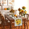 thumbnail image 2 of Watercolor Sunflower Linen Table Runner Spring Flower Table Runner Farmhouse Easter Floral r Supplies Home Kitchen Dining, 2 of 6