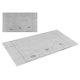 thumbnail image 5 of Alfombrilla de Rompecabezas ANGGREK Organizador de Fieltro Enrollable Blanco Gris Con Bolsa Con Cordón, 5 of 8