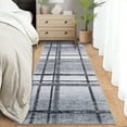 thumbnail image 2 of Hasoo Entryway 2'x 6' Runner Rug Polyester Light Gray Geometric Indoor Carpet Non-Slip Washable, 2 of 5
