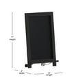 thumbnail image 4 of 17 Inch Magnetic Chalkboard, Black Wood Frame, Metal Scrolled Legs, 4 of 4
