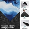 thumbnail image 3 of Blue White Marble Pattern Kitchen Rugs Sets Of 3,Kitchen Runner Rugs Non Skid Washable,Decorative Kitchen Floor Mats for Kitchen,Sink,Laundry,17"x30"+ 17"x47" + 17"x59", 3 of 6