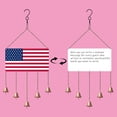 thumbnail image 5 of Chmadoxn American Flag Wind Chime, Patriotic Wind Chime, Wreath Memorial Wind Chimes Hanging Ornament for USA Independence Day 4th of July Garden Lawn Yard Decorations, 5 of 9