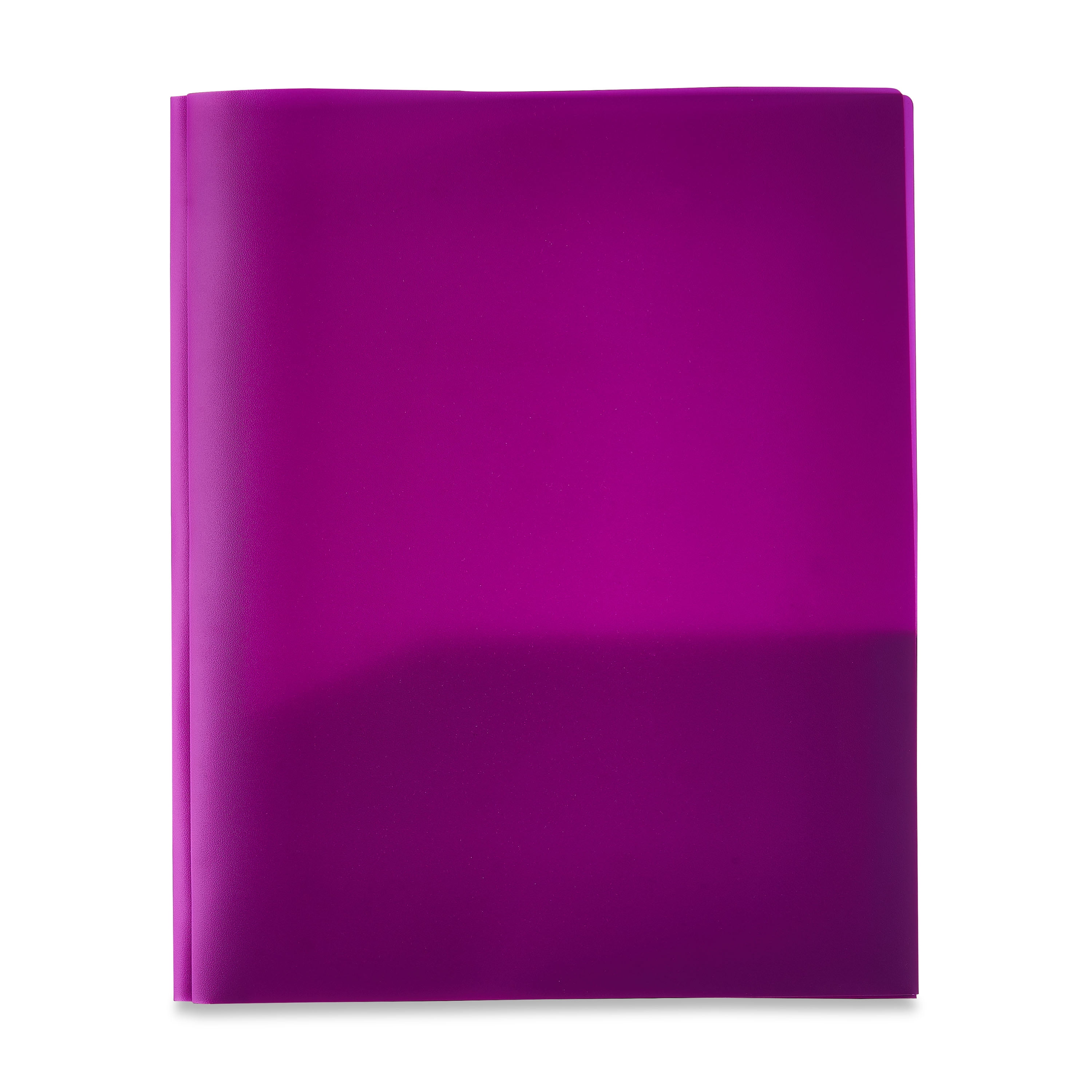 Pen+Gear 3-Prong Poly Folder, Purple, 9.4' x 11.4', 50 Pack