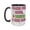 Black, variant on 15oz "Teacher Fuel: Coffee, Patience & More Coffee" Ceramic Mug – Cute Apple Design for Educators