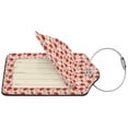 thumbnail image 2 of Naloa Ladybugs With Heart Spots Luggage Tag for Suitcase Leather Baggage Tag with Stainless Steel Loop Privacy Cover for Women Men Girls-1, 2 of 5