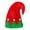 C, variant on Christmas Elf Hat, Christmas Decorations Hat with Bell, Red and Green Striped Patchwork Hat, Funny Christmas Tree Decorations for Kids Tree Party Show