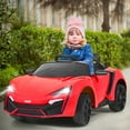 thumbnail image 2 of Costway 12V Kids Ride On Car 2.4G RC Electric Vehicle w/ Lights MP3 Openable Doors Red, 2 of 10