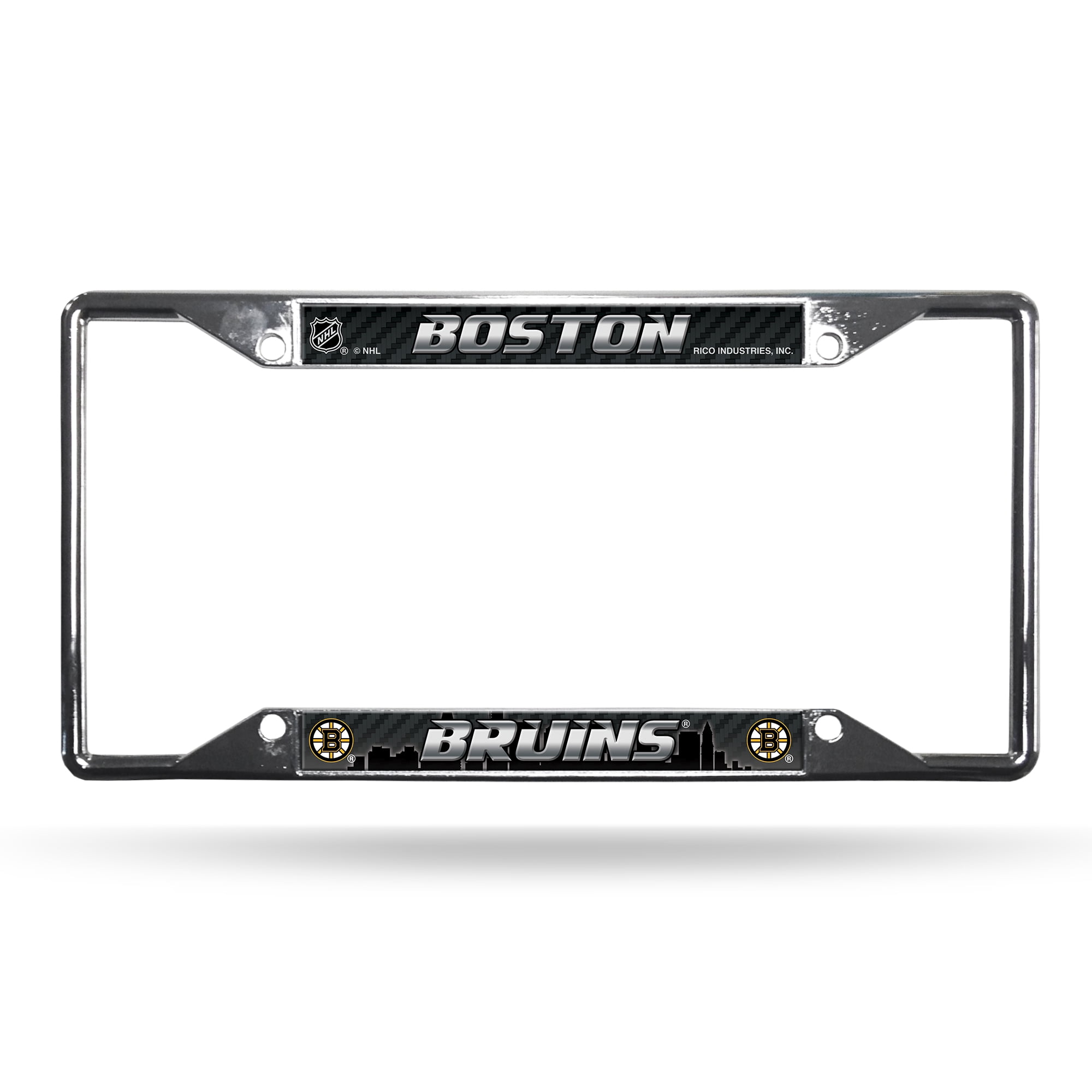 Boston NHL Bruins Chrome EZ View License Plate Frame