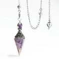 thumbnail image 6 of 7 Chakra Orgone Faceted Cone Pendulum Dowsing Crystal Healing Chips Pendant, 6 of 9