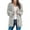 Grey, variant on Womens Casual Solid Color Pattern Button Up Cardigan Knit Sweater Coat Lightweight Breathable Hemp Texture Womens Tops Beige,S