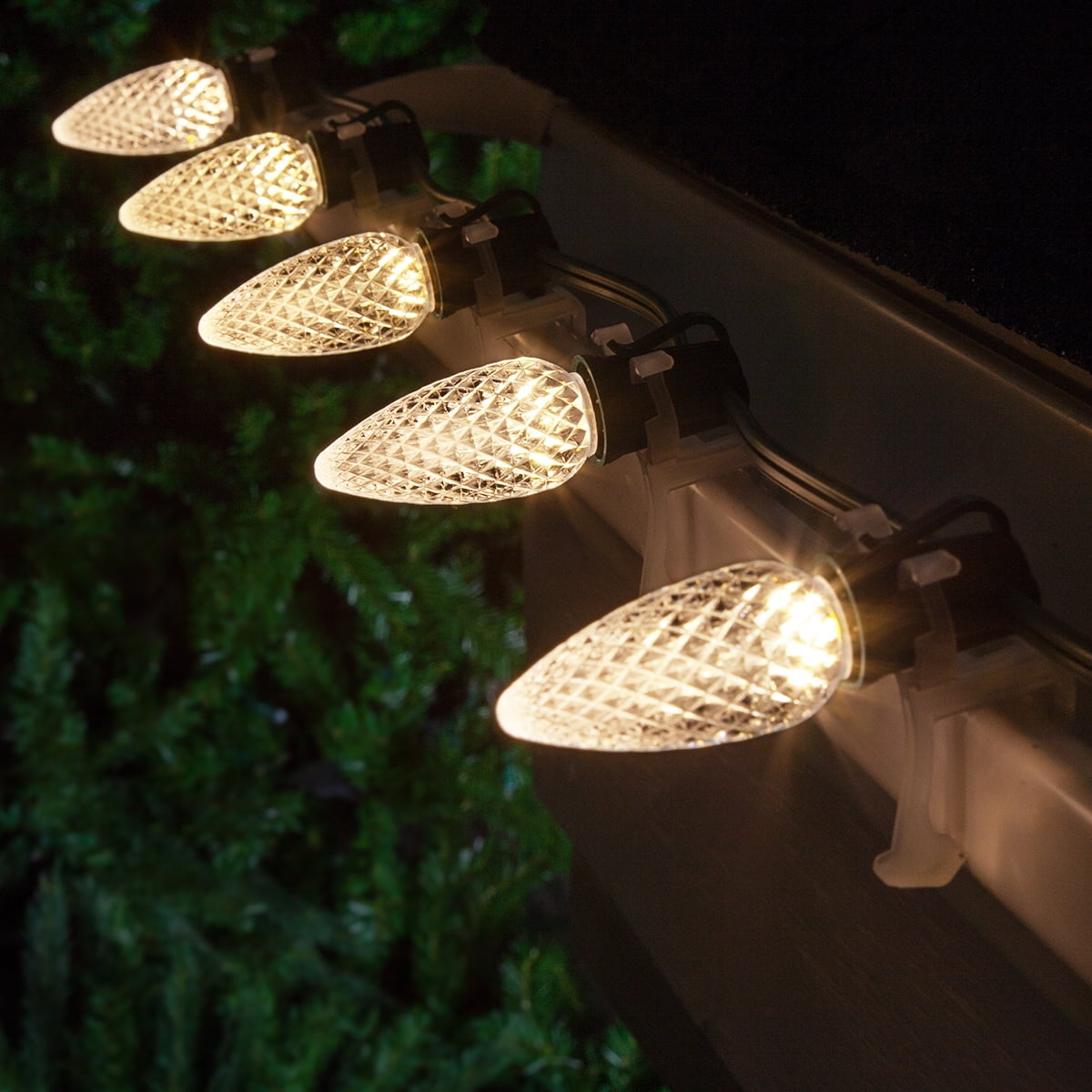 C9 led warm on sale white christmas lights