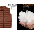 thumbnail image 6 of Little Donkey Andy Men's Lightweight Warm Puffer Vest Thermal Golf Sleeveless Jacket for Outdoor Hiking Travel Casual Apricot Orange XL, 6 of 7