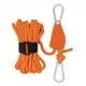 thumbnail image 1 of Tensor de polea de 4 mm y 4 m, hebilla fija de cuerda de viento de tienda de nailon reflectante (naranja), 1 of 3