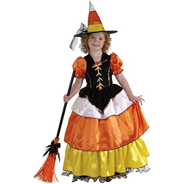 Forum Novelties Candy Corn Witch Costume, Childs Small