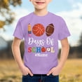 thumbnail image 3 of NAFUU Boys Tops Prints 100 Crewneck Back To School Graphic Short Sleeve Tee Shirt Casual Loose Fit Crew Neck Top For Kids Soft Home Boys Blouse,Purple,6-7 Years, 3 of 4