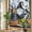Multicolor, variant on Halloween Skeleton Window Privacy Film, Funny Juggling Skull Circus Theme Black Stained Glass Rainbow Film Decorative Window Clings, Static Cling Sun Blocking Stickers 17.7" x 39.3"