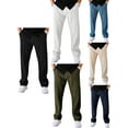 thumbnail image 3 of FOCUSNORM Men's Tapered Joggers Lightweight Drawstring Elastic Waist Solid Color Athletic Workout Pants Trousers, 3 of 9
