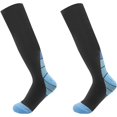 thumbnail image 1 of Medias de compresión para hombres y mujeres, de grado médico graduado, ajuste atlético, para correr, deportes, enfermeras, vuelos, viajes, tallas L/XL, 1 of 4