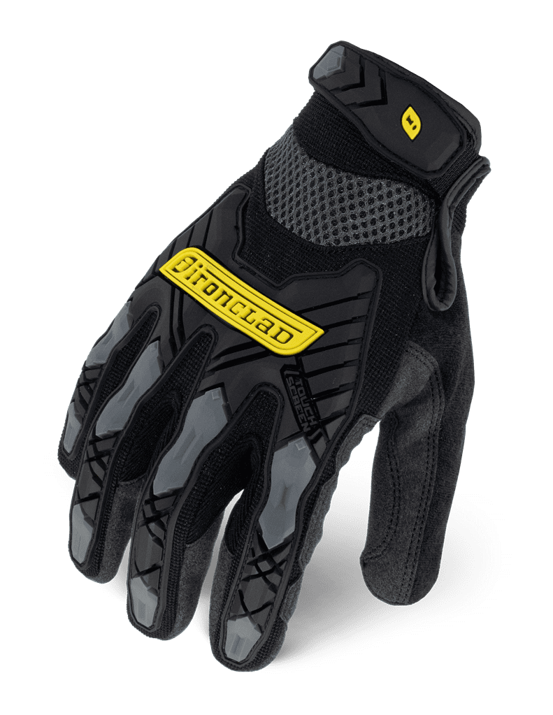 Ironclad Command Touch Screen Impact Work Gloves; Black