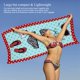 thumbnail image 5 of Toalla de baño y playa de microfibra súper absorbente, grande, de 70 x 150 cm, de secado rápido, liviana para usar en bikini, 5 of 8