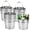 Silver, variant on 16PCS Metal Buckets with Wooden Handle 9.84 Inch Top Galvanized Iron Pails, Party Beer Buckets for Drinks Centerpieces Baby Shower BBQ Wedding Black
