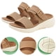 thumbnail image 5 of Zapatos Planos Casuales Sandalias Con Punta Abierta Cuña Cómodas para La Playa Junto A Piscina, 5 of 9