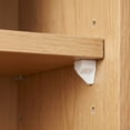 thumbnail image 4 of Rok Hardware 20-Pack Plastic Shelf Support with 5mm Diameter Steel Pin, White, 4 of 9