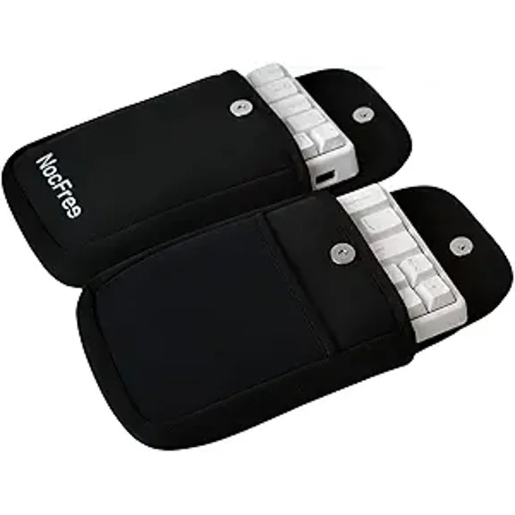 NocFree Lite Keyboard Carrying Case, Compact Foldable Neoprene Sleeve, Travel-Friendly