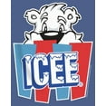 thumbnail image 2 of Boy's ICEE Peekaboo Bear Logo  Pull Over Hoodie Navy Blue Heather Small, 2 of 4