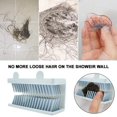 thumbnail image 5 of Recogedor de cabello para pared de ducha, colador, trampa para cabello, colector de tapón para cabello, color blanco JFHHH pequeña, 5 of 5