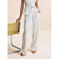 thumbnail image 5 of Women'S 2 Piece Sets Sleeveless Vest Pants Suits White XL, 5 of 9