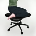 Ergonomic Kneeling Chair for Yoga, Fitness, Back & Leg Pain Relief (Black)