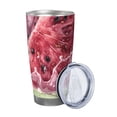 thumbnail image 2 of Lsque Watermelon Splash Realism Art Pattern 20oz Car Cup with Lid and Straw, Insulated Coffee Cup with Straw Topper, Spill Proof Travel Coffee Mug, Stainless Steel Tumble-Without Straw, 2 of 8