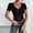 Black, variant on Women's Sexy Lace V-Neck Mesh Bodysuit – Short Sleeve Sheer Solid Color Top, Soft Daily & Office Wear Black,XXL