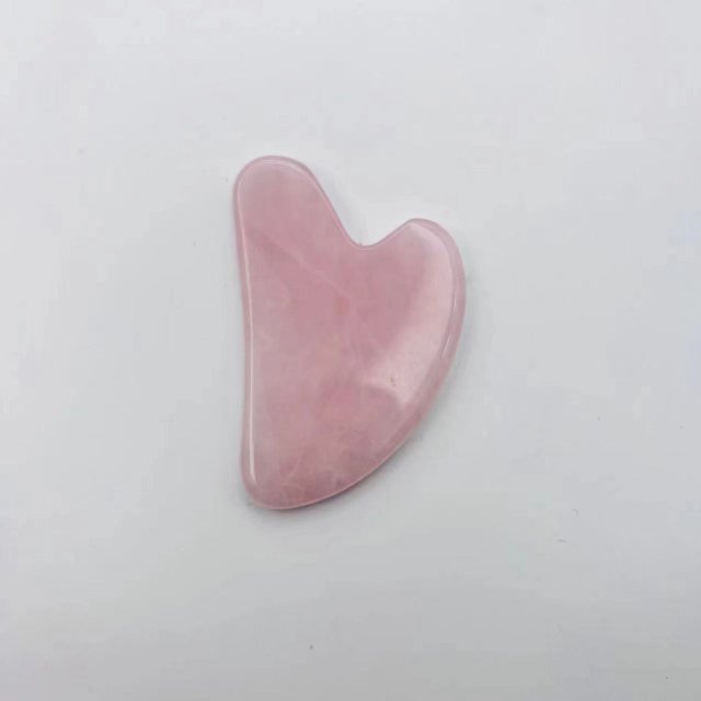 Rodillo de jade para raspar los ojos y la cara, dispositivo de belleza de jade de doble cabezal, masajeador de raspado de cristales en polvo