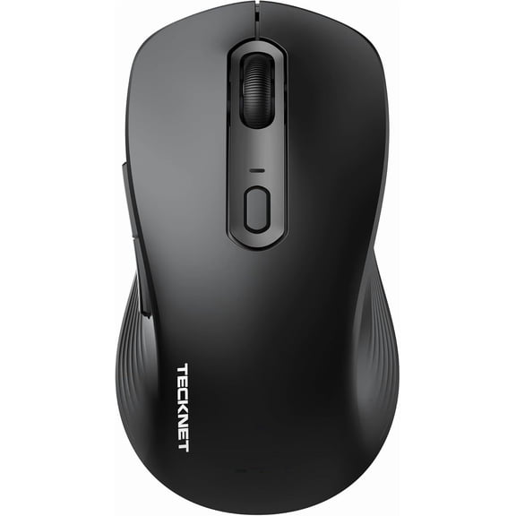 Bluetooth Mouse, Tri-Mode Wireless Mouse for Laptop, Silent Click, Ergonomic Design, 4800 DPI Computer Mice Wireless, Dual Mode for Laptop, Computer, iPad, MacBook