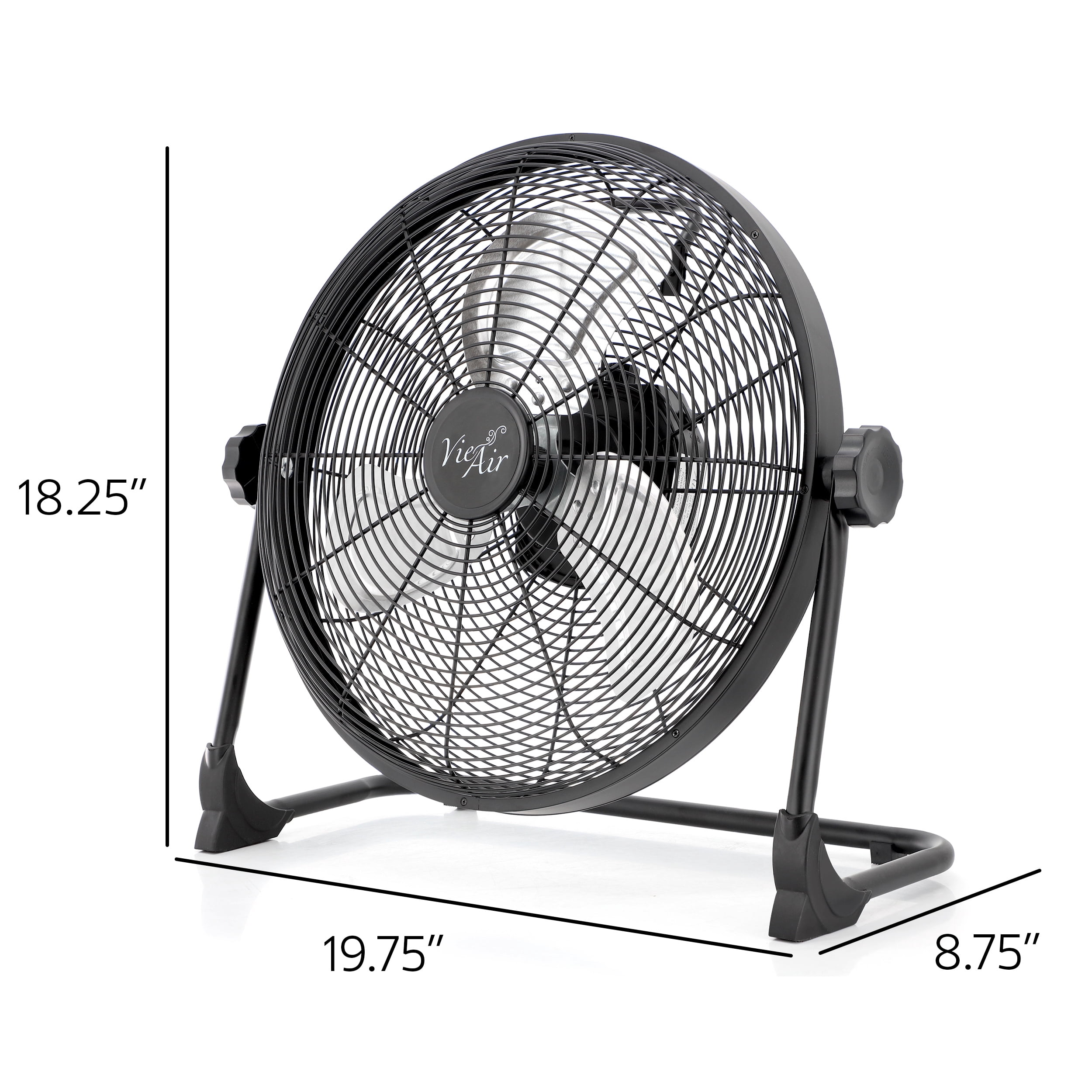 Vie Air 16 Inch Rechargeable Indoor/Outdoor Floor Fan (IPX4 Rated)