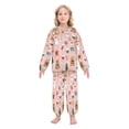 thumbnail image 2 of Fluffy Pajamas Set Fuzzy Winter Warm Pj Sets Pullover Tops and Long Pants Pink Cute Christmas Icons Large, 2 of 8