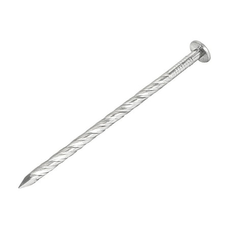 

Spiral Deck Nails Stainless Steel Nail Spiral Shank 87mmx4mm(LxD) 12Pcs