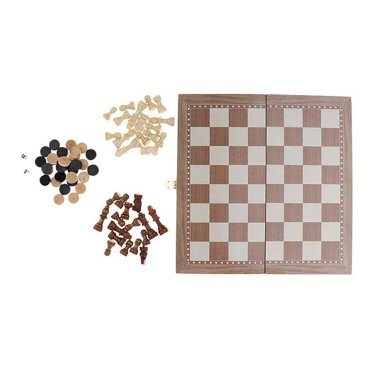 Chess Checkers Backgammon, juego de tablero de ajedrez Juego de ajedrez  plegable Exquisita mano de obra profesional para actividades familiares,  amigos, entretenimiento(METRO, azul) : : Brinquedos e Jogos