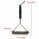 thumbnail image 2 of Cepillo Grill Cerdas de alambre de acero inoxidable Cepillos triangulares Kit de barbacoa Limpiador 3PCS, 2 of 8