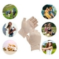 thumbnail image 5 of Unique Bargains 1 Pair Anti-slip Sunprotection Half Finger Manicure Gloves Beige, 5 of 6